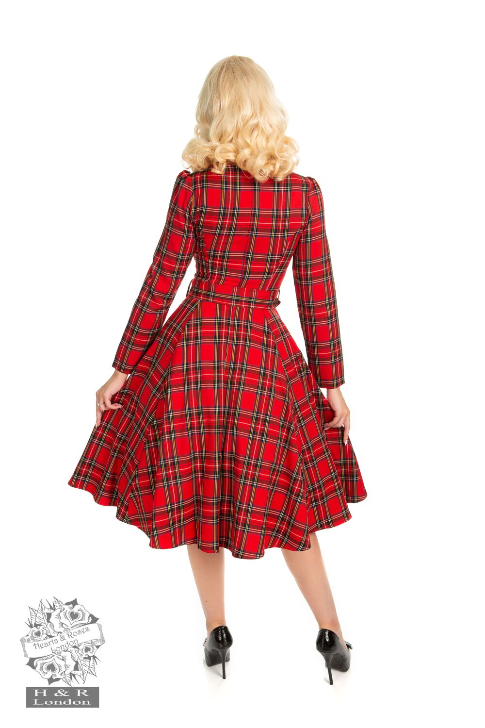 Highland Swing Dress in Red
